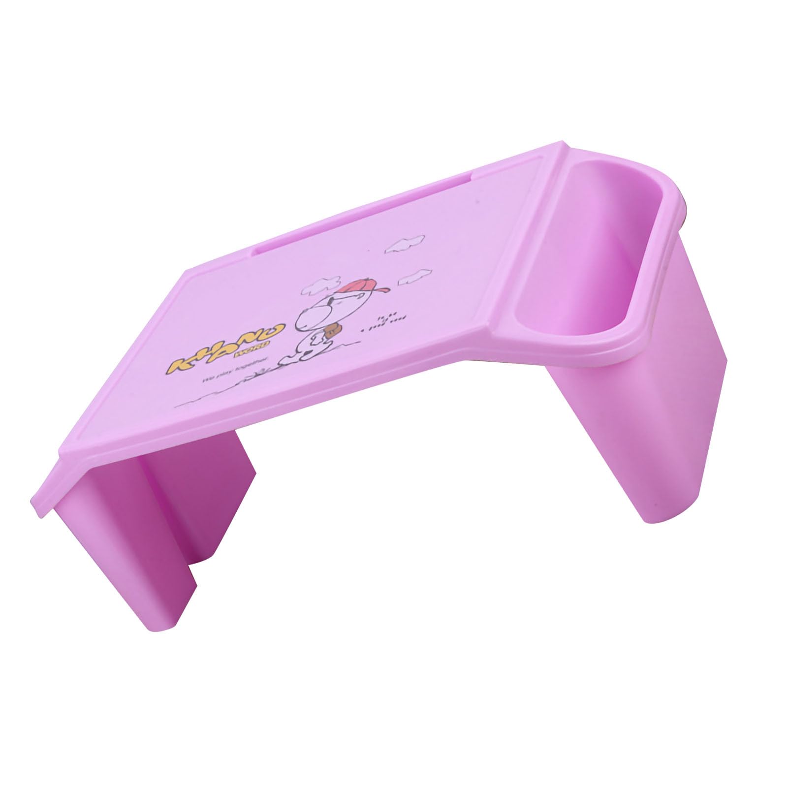 AUNMAS AUNMAS Letto per Laptop Scrivania con Bordi Lisci Design per Riporre gli Oggetti Ponte per Studenti Universitari Materiale ABS 21,3 X 10,6 X 7,5 Pollici (PINK) (PURPLE)