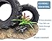 SLOCME Aquarium Tyre Decorations - Resin Material Tyre Decorations，Fish Tank Tyre Ornament Aquarium Environment Friendly Decorations