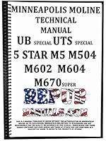 Minneapolis Moline M602 Service Manual Technical Repair Book M 602 1649272952 Book Cover
