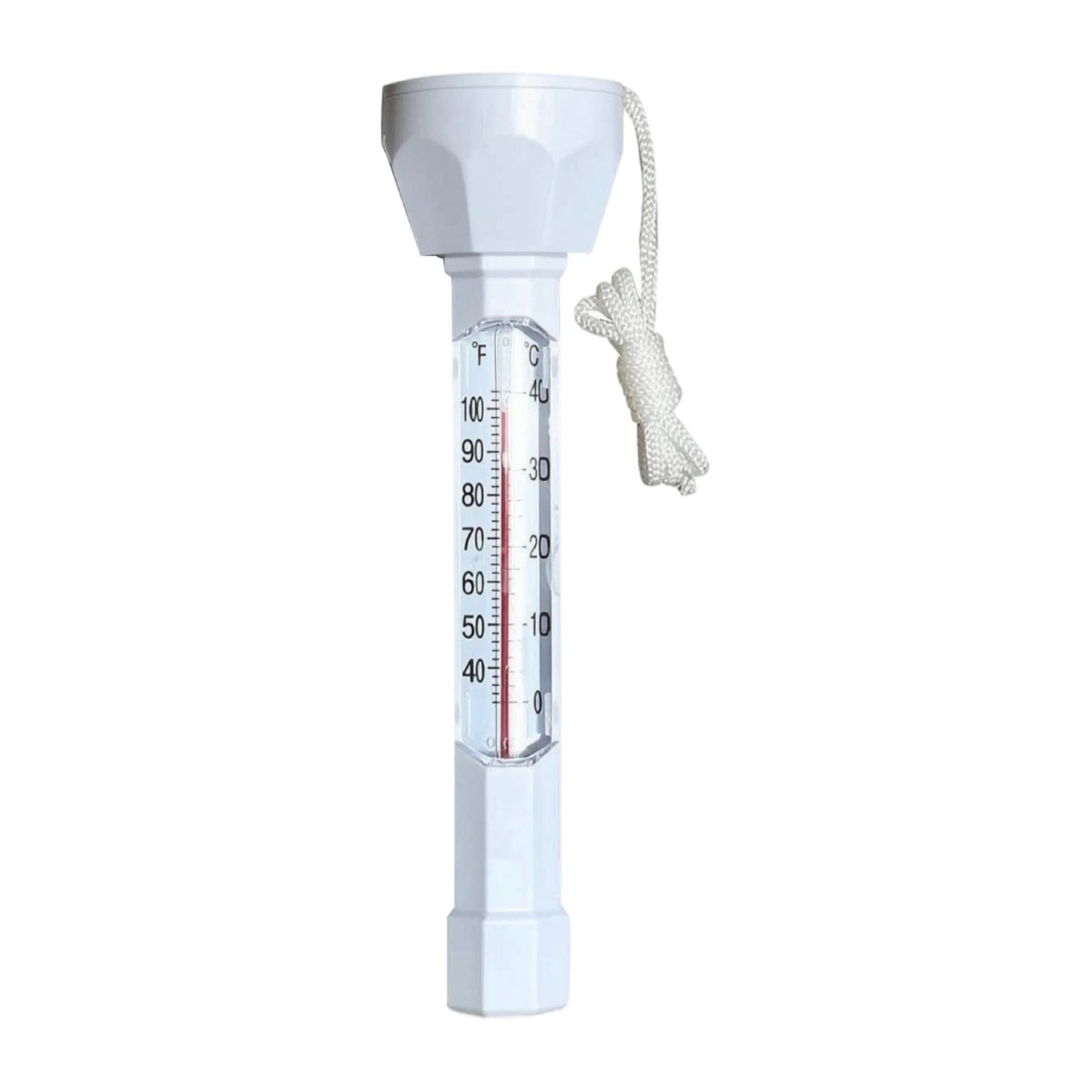 Pool Thermometer with Tether String Two-measurementScale Pool Thermometer with Tether Easy-to-Read for Hydrotherapy Bath, Spa-image-9