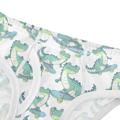 Cartoon Crocodile Pattern Boys' Underwear 100% Cotton Boys' Briefs Soft Toddler Underwear4