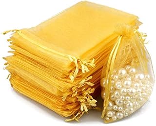 G2PLUS 100 PCS Organza Gift Bags Wedding Jewelry Pouches 7 cm * 9 cm Perfect for Wedding, Christmas, Birthday, Anniversary
