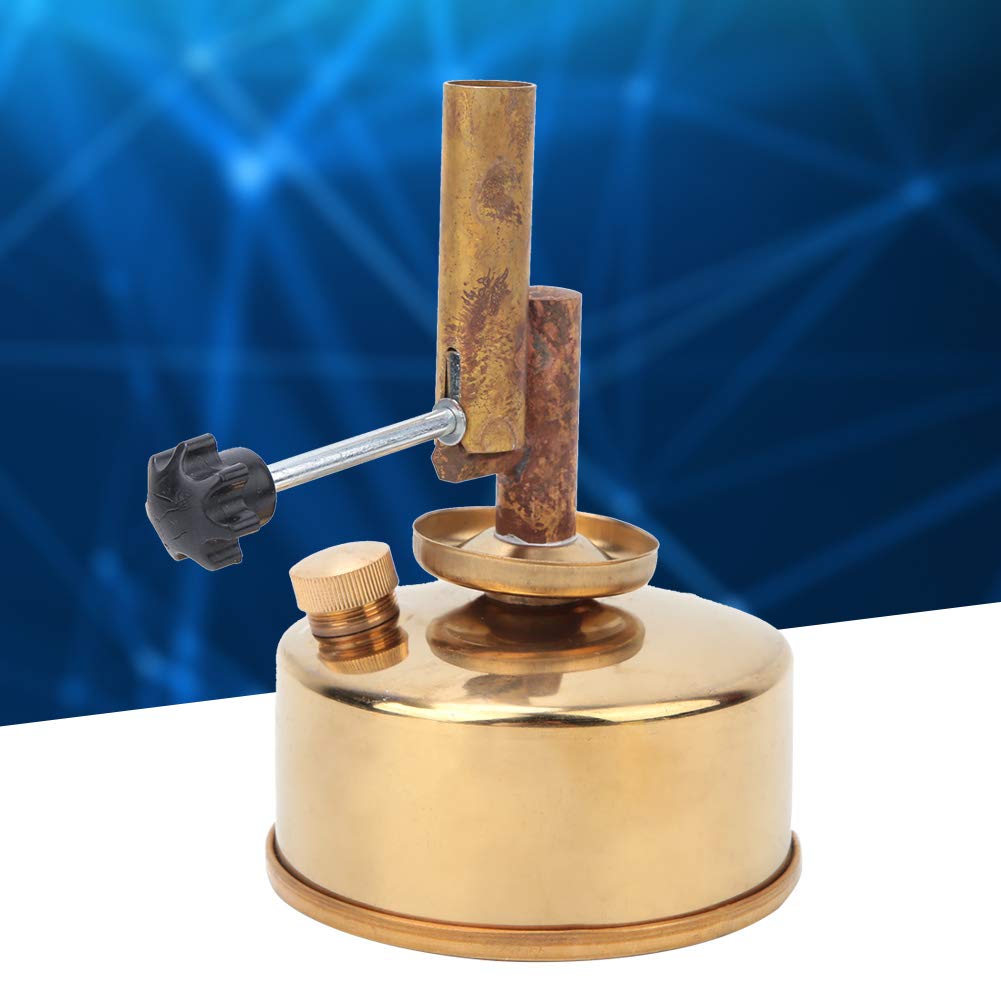 Lámpara de Explosión de Alcohol de Cobre, Instrumento de Laboratorio Resistente, Práctico para Calentar, Doblar o Soldar con una Temperatura de Llama de 1000 ℃, Fácil de Usar
