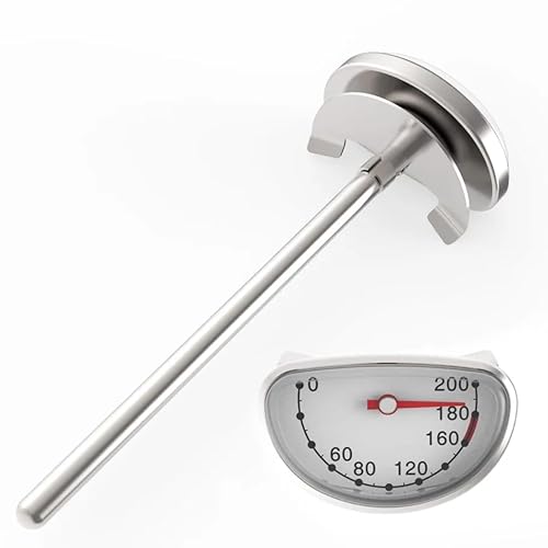 Termómetro para freír con lectura instantánea, termómetro digital impermeable para aceite, carne, barbacoa y hornear, sonda larga para lecturas de