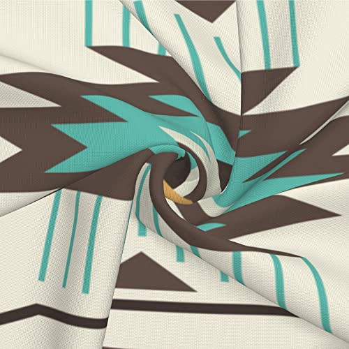 Aelutysh Boho Southwest Pillow Covers 16 X 16 Inch Western Native American Brown Turquoise Geometry Decorative Throw Pillows Aztec Southwestern Pillowcase For Couch Bed Outdoor Decor,Set Of 2 #TOP4