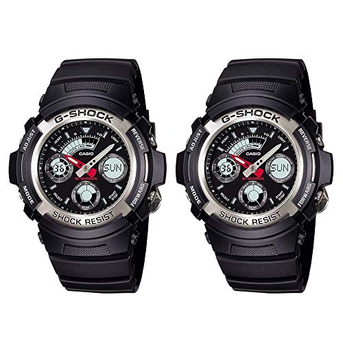 [�J�V�I]CASIO G�V���b�N G-SHOCK �W�[�V���b�N �y�ABOX�t �y�A�E�H�b�` �V�F�A �A�i�f�W �u���b�N×�V���o�[ AW-590-1AAW-590-1A �r���v [���s�A���i]