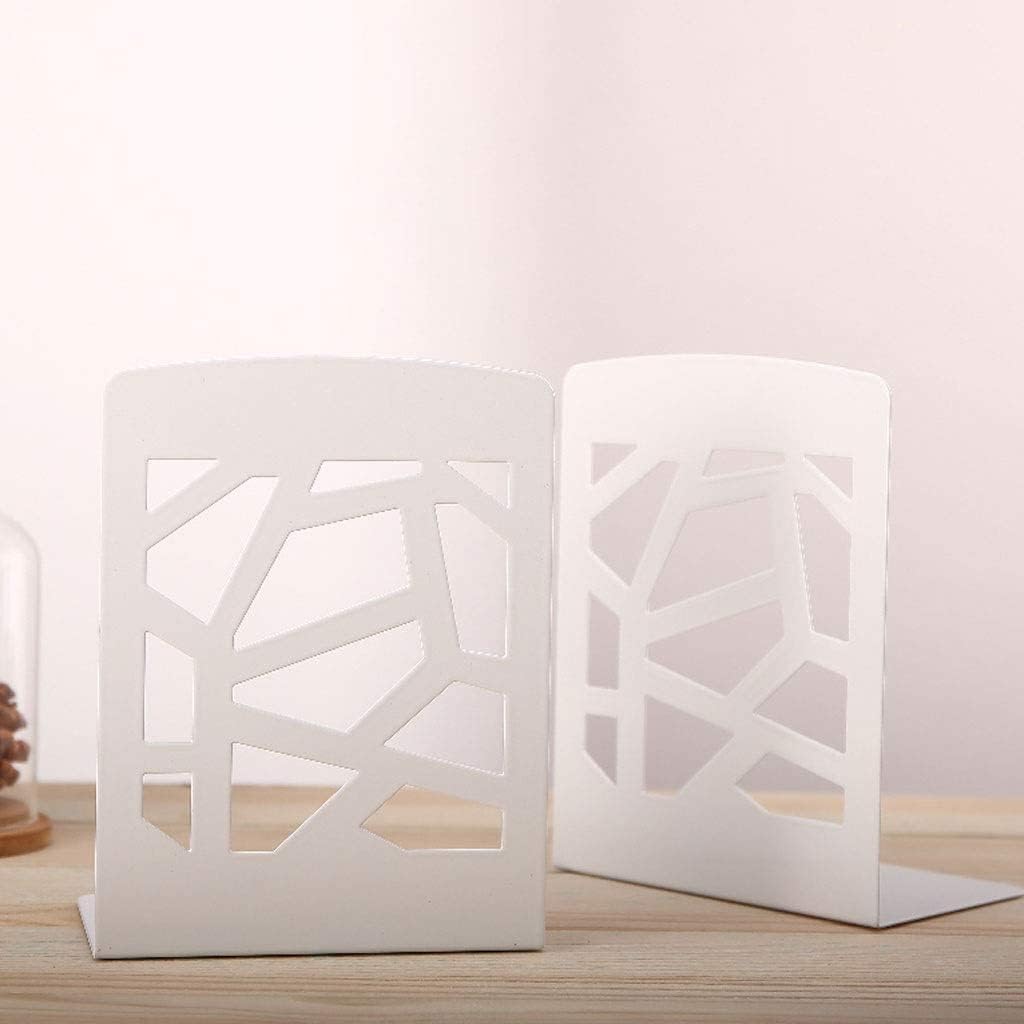 Book End 2pcs/Pair Metal Bookend Office Book Holder Shelf Accessory for Students School Stationery Desk Organizer Book Stoppers
