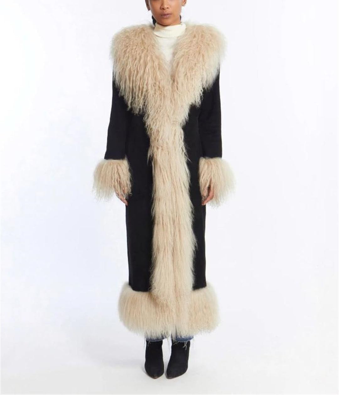 Women Fur Coats Fully Cotton Lined Suede Winter Jackets