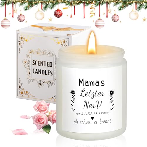 Belillpipi Mama Geschenke für Weihnachten, Geburtstag Geschenke für Mama, Muttertagsgeschenk Geburtstagsgeschenk für Mama, Stumpenkerzen Mit Spruch für Den Beste Mama,...