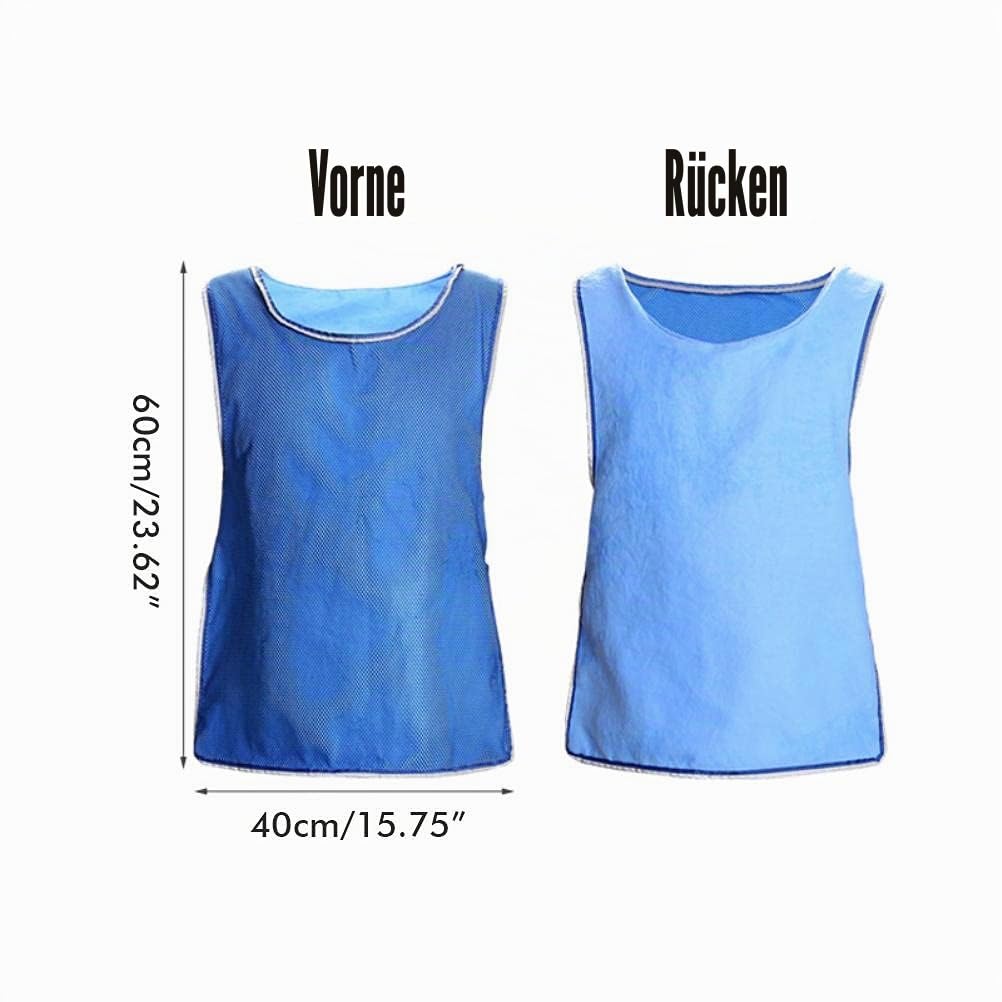 Kühlweste Sommer Eisweste Hitzebeständig Personal Kühlweste Sportweste für Unisex Erwachsene, Größe M, Blau