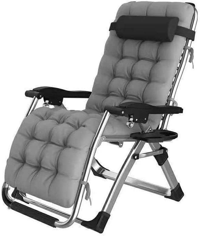 CHCHC Metallic Garden Loungers, mit Aufbewahrungsschale tragbare...