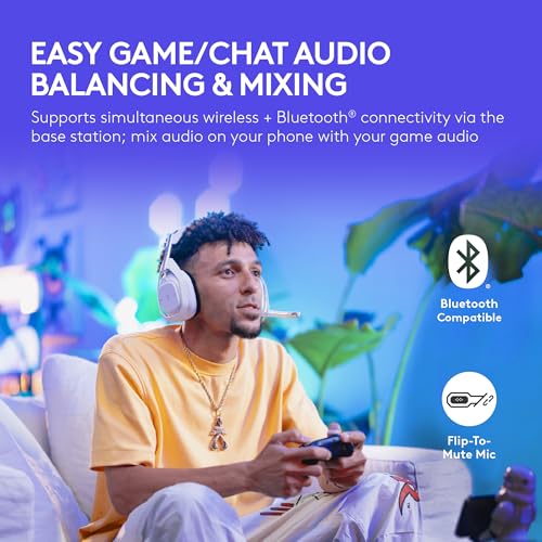 Logitech G Astro A50 X Omni-Platform Wireless Gaming Headset + Base Station for PS5, Xbox, PC: PLAYSYNC Video & Audio Switcher, HDMI 2.1 4K 120Hz VRR, - Image 5