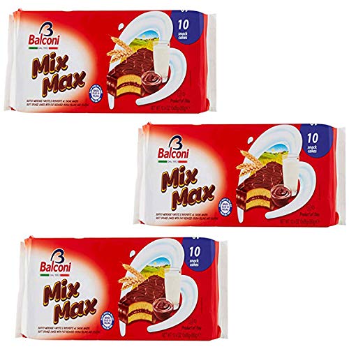 Balconi Mix Max Snack Cake, 10 Snack Cakes, 350 Gram (Pack of 3)