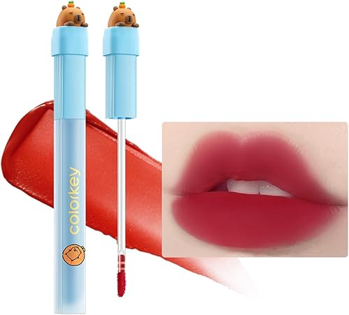 COLORKEY Capybara Airy Lip Lacquer, Matte Velvet Lipstick, Non-Sticky Long-Lasti