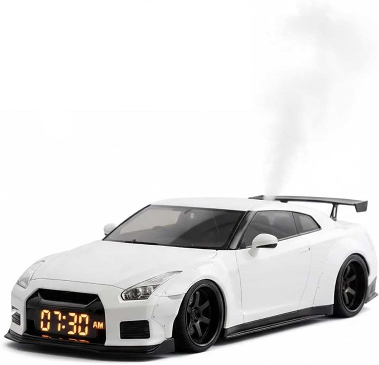 Hyper-car Alarm Clock, Car Alarm Clock, with Crystal Clear LED Display Screen, Modern Sports Car Nightstand Clocks, Interior Decor (A)