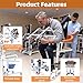 Patient Lift Transfer Chair for Home, Hydraulic Lift with 180° Open Design, Sit to Stand Lift for Elderly,Disabled,Portable Transfer Chair for Bed, Toilet, Shower,Car | Silla de Transferencia (orange)