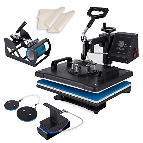 SmarketBuy Heat Press 12x15 Swing Away Design 5 in 1 Heat Transfer Machine