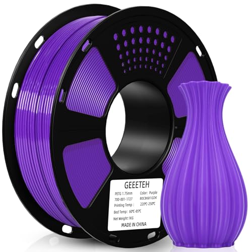 Geeetech PETG Filament 1.75 mm Purple,PETG 1 kg Spool for 3D Printer