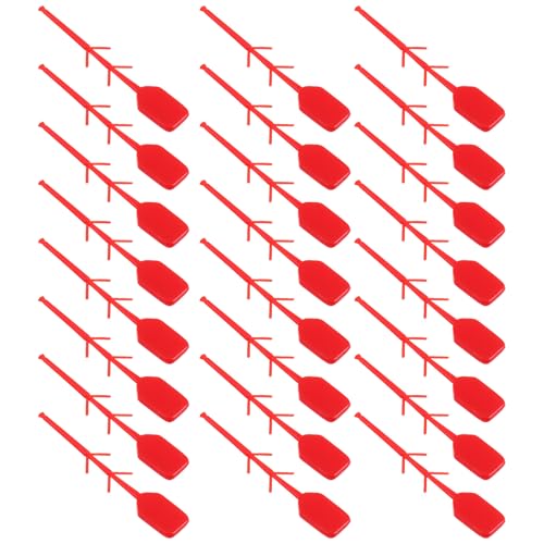 MAGICLULU Lot de 100 Goupilles D'extincteur en Plastique Rouge Anti-effraction, Scellés de Sécurité Inviolables, Serrage-câble pour Maintenance et Contrôle Incendie, Accessoires