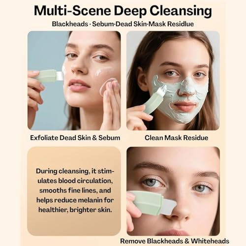 Image of Black Head Remover Tool, Deep-Cleansing Pore Scrubber with Easy-Grip Handle | Dual-Head Design | Stainless Steel | Gentle on Skin | Portable | For Men & Women
