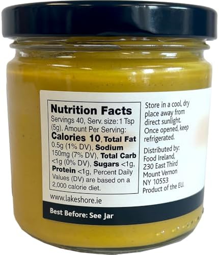 Lakeshore Strong Irish Mustard 7.7 oz. jar