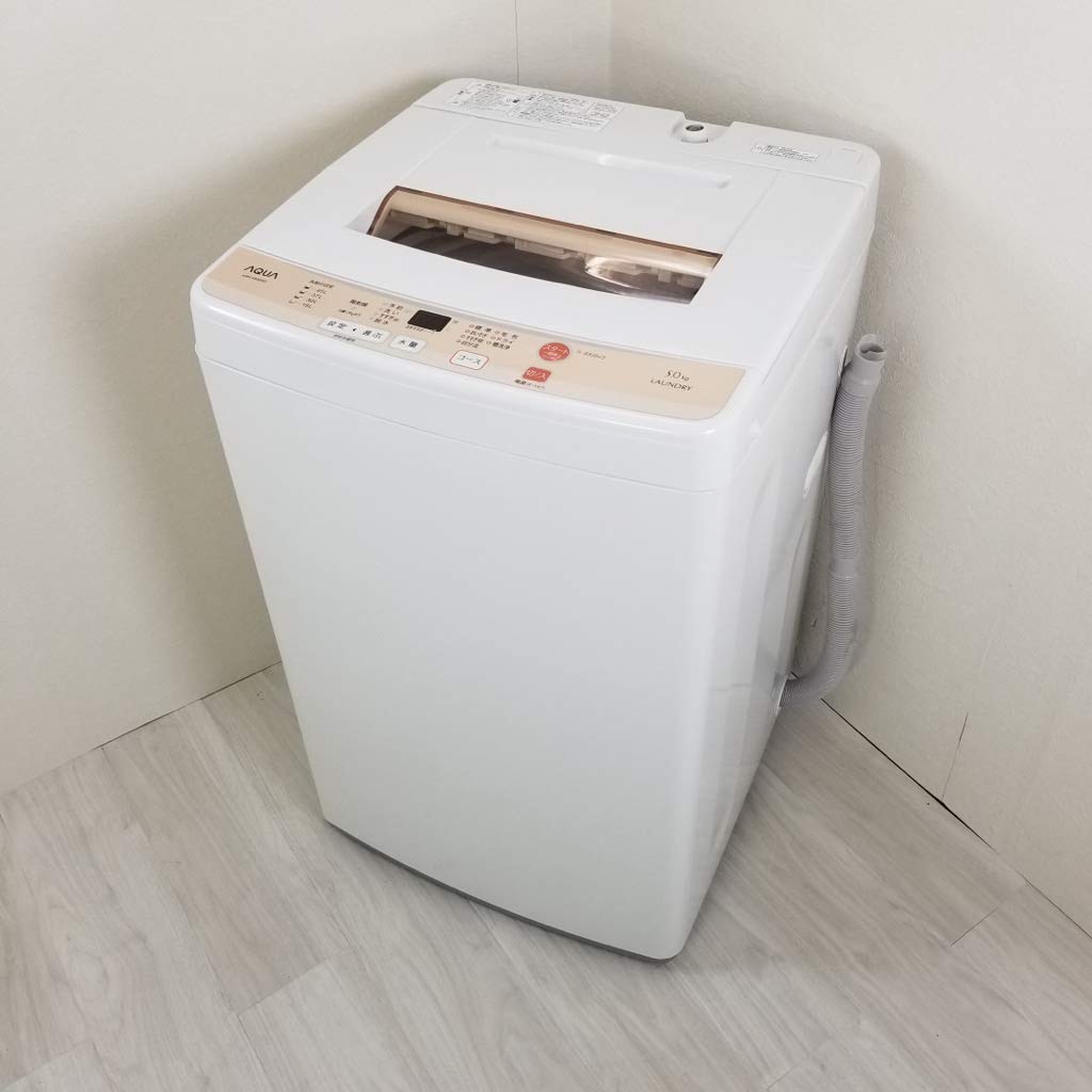 Amazon.co.jp: アクア 5.0kg 全自動洗濯機 ホワイトAQUA AQW-S50D-W 
