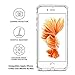 CaseHQ iPhone 6 Plus Case, iPhone 6S Plus Case Transparent Enhanced Grip Protective Defender Cover Soft TPU Shell Shock-Absorption Bumper Anti-Scratch Back Air Cushioned 4 Corners - Clear