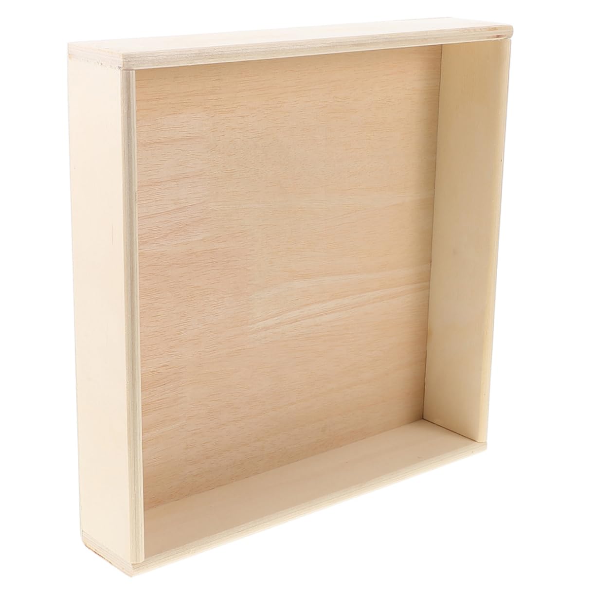 TOYANDONA Caja de Arena Infantil de Madera Natural Bandeja Cuadrada Estable para Montessori Interior Almacenamiento para Arena y Juguetes para Guarderías y Habitaciones Infantiles