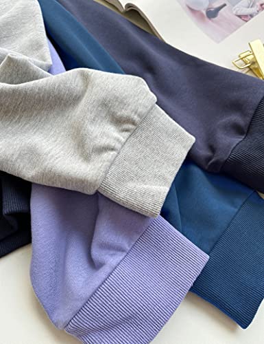 Kiench Teens Girls Sweatshirt Crewneck Boys Cotton Pullover Shirts Basic3