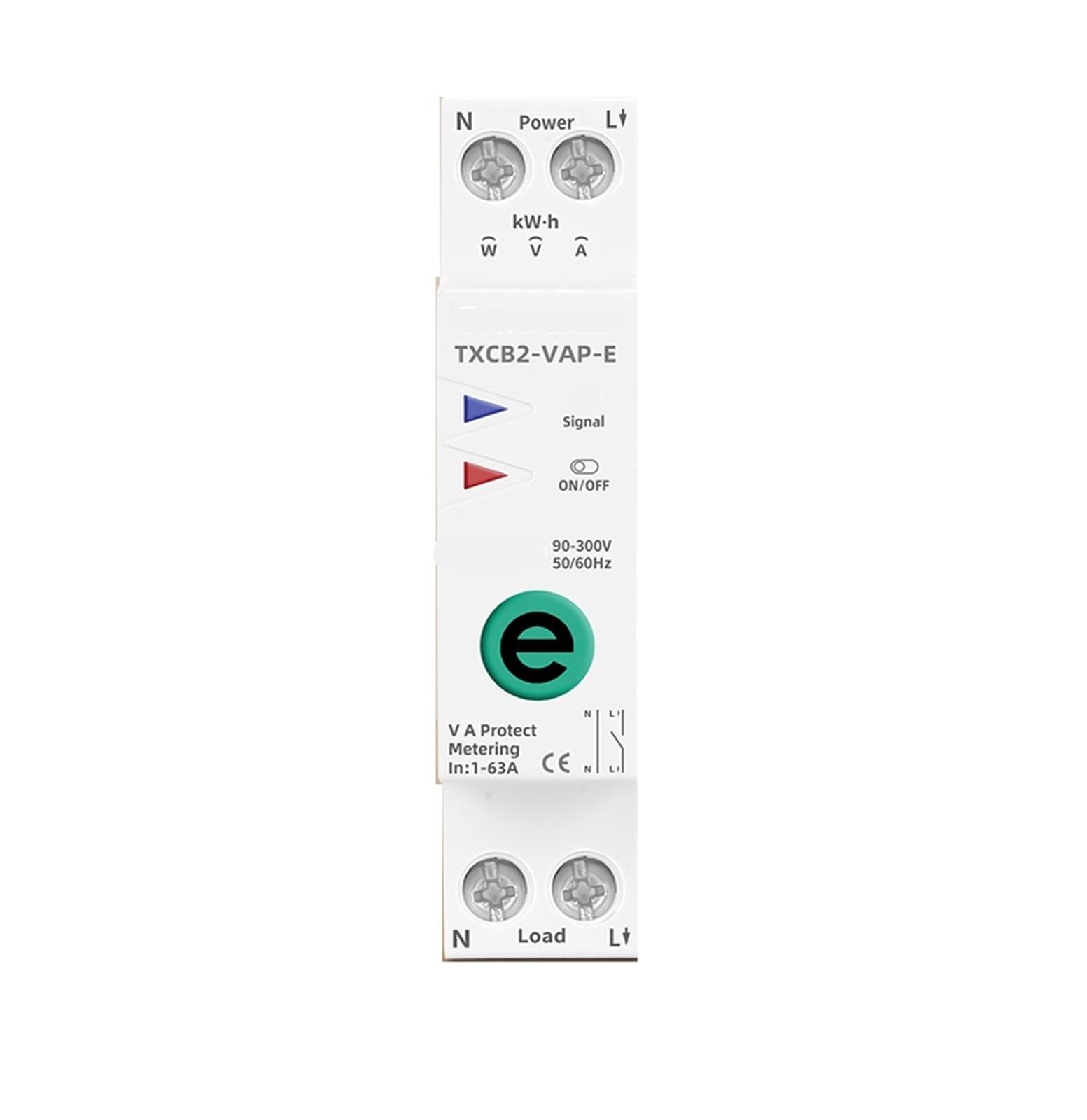 Compteur d'énergie et disjoncteur 63A avec protecteur de tension - 4