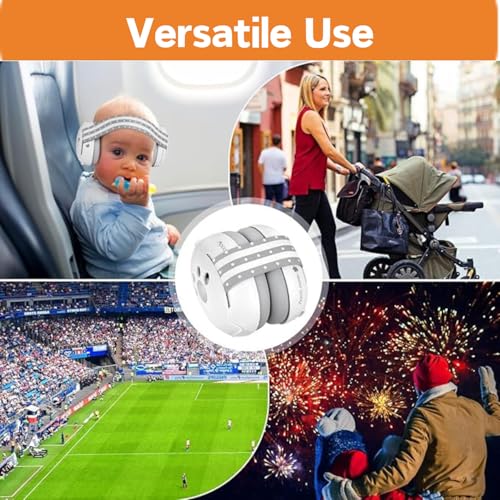 Image of Baby Hearing Protection Earmuffs (0-48 Months) | Adjustable Headband & Non-Electronic Noise Protection for Airplane Travel, Loud Events & Sensitive Ears