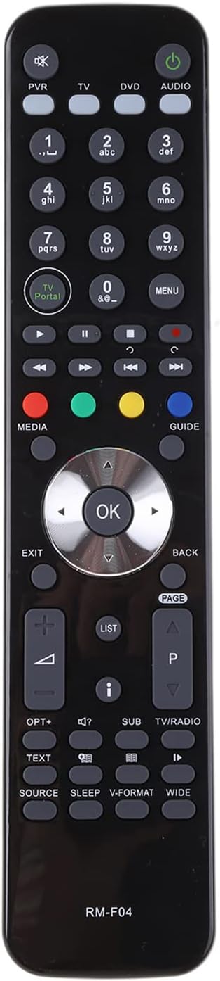 HUMAX RM F04 Replacement Remote Control for HDR-Fox T2 Freeview 500GB &1TB HDD for Smart System