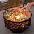 OutVue 26" Wood Burning Fire Pits with Grill & Lid, Fire Pit Table for Outside with Waterproof Cover & Fire Poker, Outdoor Firepit with Functions for BBQ,Table and Bonfire