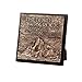 Lighthouse Christian Products Moments of Faith Small Square Mountain Sculpture Plaque, 5 3/4 x 5 3/4"