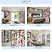 SUBRTEX Printed Curtains Room Darkening for Bedroom Living Room Kids Room Dining Room Valance Colorful Window Drapes 2 Panel Set (52'' x 84'', Brown)