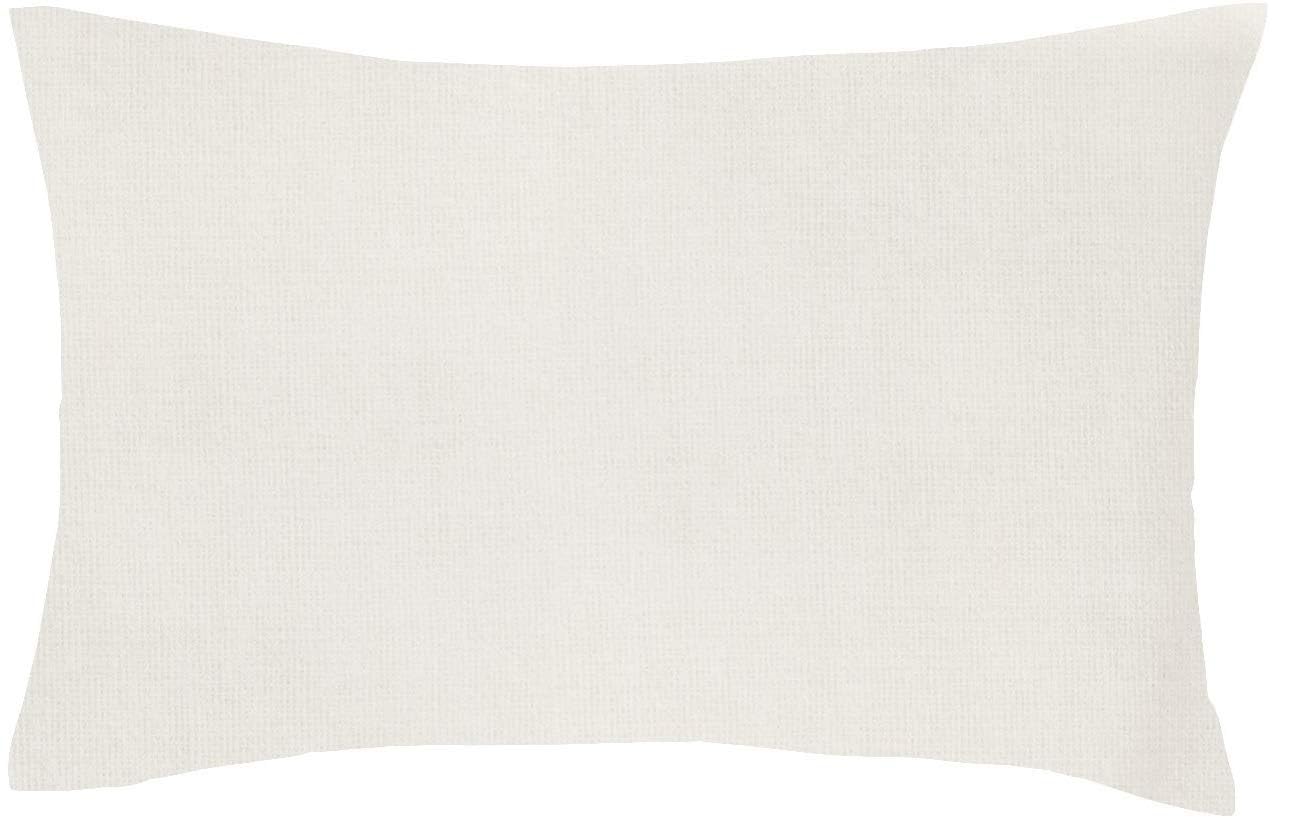 Rayyan Linen Cream Thermal Flannelette Flat Sheet 100% Cotton Brushed Luxury Soft Flat Bed Sheet Or Pillowcases (, Pillowcase Pair)