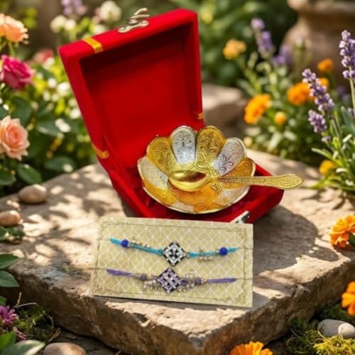 Image of Rakhi for Brother l Rakhi Gift Set l Rakhi Gift For Brother l Rakhi with Gift Bowl Set