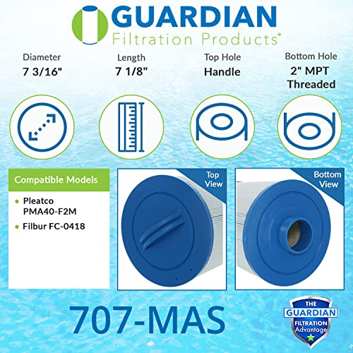 Guardian Spa Filter Replaces Pma40-F2M Fc-0418 One Piece Eco Pur Replacement Master Spas Hot Tubs #TOP1