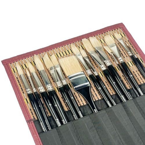 Falling In Art CTBSOL15 Natural Bristle Professional Paintbrush Set thumb #8