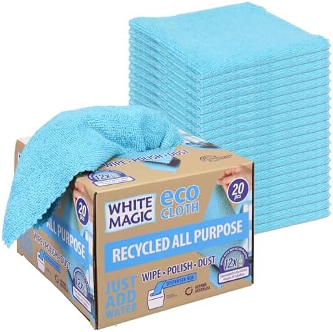 White Magic Eco Recycled All Purpose Cleaning Cloth (20 Pieces)