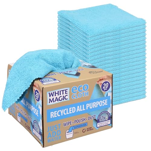 White Magic Eco Recycled All Purpose Cleaning Cloth (20 Pieces)