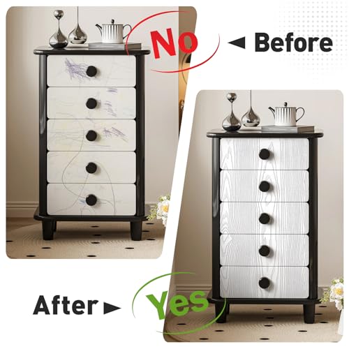 Papel de contacto de madera plateada vinilo autoadhesivo extraíble grueso para mueble 5