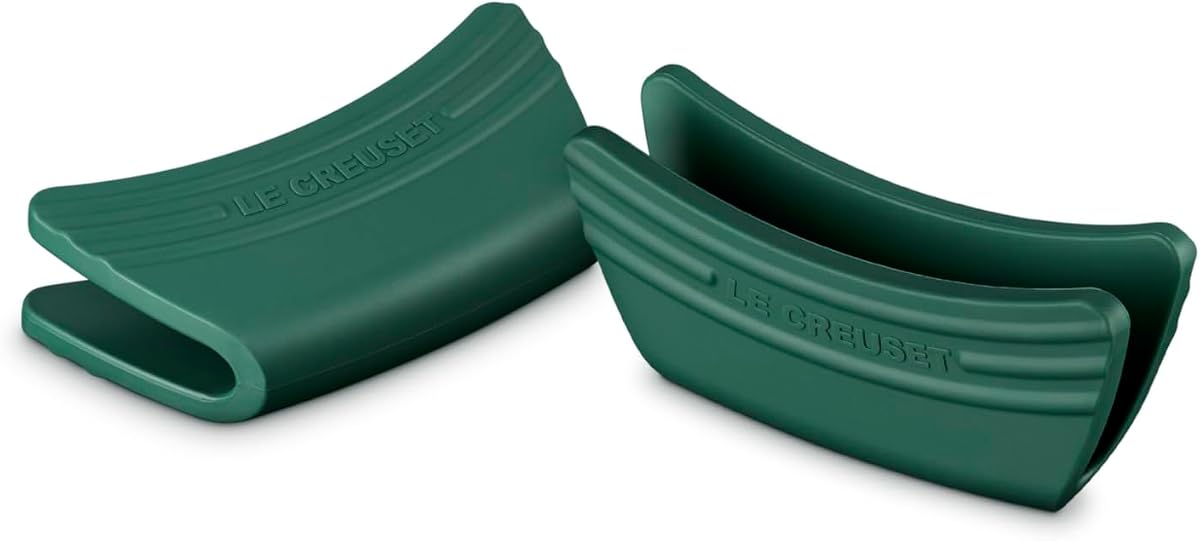 Le Creuset Silicone Set of 2 Handle Grips, 5" x 2 1/2" Each, Artichaut