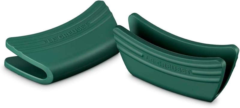 Le Creuset Silicone Set of 2 Handle Grips, 5" x 2 1/2" Each, Artichaut