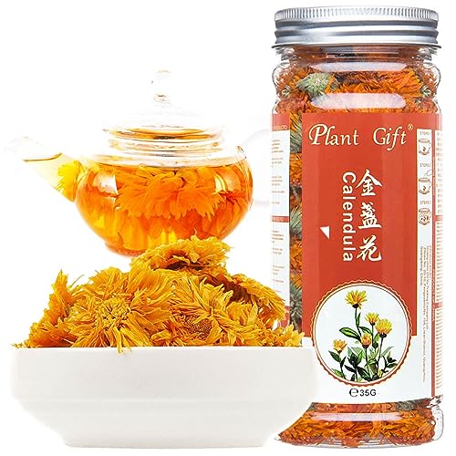 Plant Gift Herbario Calendula tea, Té de caléndula,Té de la flor china, 100% natural de la caléndula de la caléndula de la caléndula de la salud seca orgánica, perder peso Popular 35G / 1.23oz