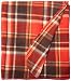 Comfy Polar Fleece Throw Blanket 60" X 70" - Bigger, Better, Softer - One Week Clearance Sale On Now! (Red/Grey Plaid)