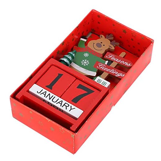 2 Pçs Calendário Do Advento De Natal 2023, Ornamentos De Calendário De Contagem Regressiva De Madeira, Presentes De Contagem De Dias, Para Crianças Casa