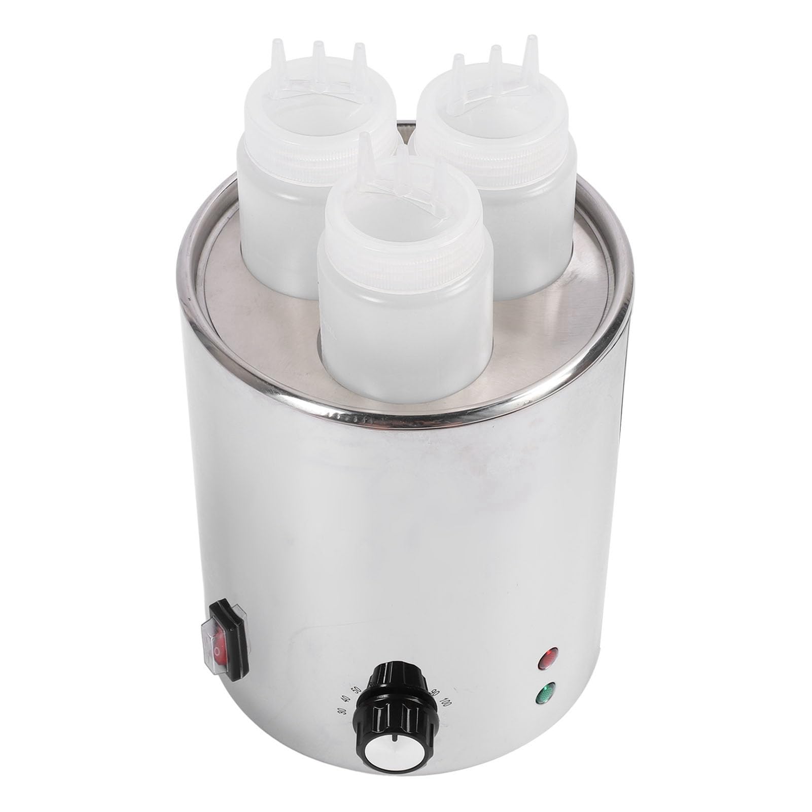 Rechaud Électrique 220V pour Sauce à Fromage en Acier Inoxydable avec Bain-Marie Contrôle de Température 30-100°C pour Nachos, Fondue Familiale, Buffet Traiteur