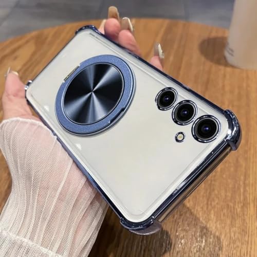 Coque antichoc S23 Ultra bleu anti-chute avec bague magnétique 360