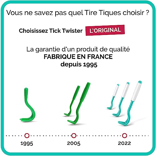 Tick Twister® Set mit 3 Größen von Zeckenhaken (Zeckenzange) mit Aufbewahrungsbox - Effektive Zeckenpinzette für Hunde, Katzen, Pferde und Menschen - Original Zeckenentferner